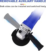 Lucn 2000W Corded Angle Grinder 115mm 230V M14 12000rpm Blue view 5