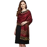 Women's Reversible Pashmina Shawl Scarf Wrap Stole For All Seasons