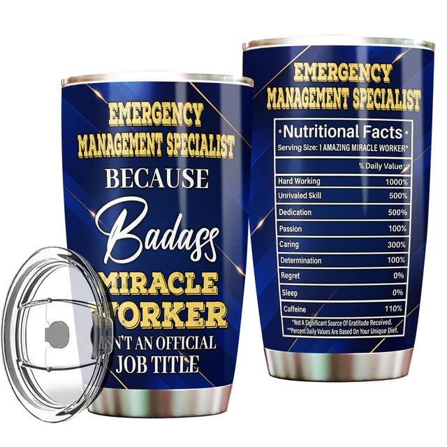 MONIZILUCKY Emergency Management Specialist Tumbler