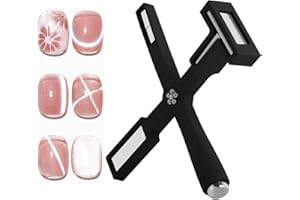 QUINCRY 2024 Upgraded 5 in 1 Nail Magnet Set for 3D Cat Eye Gel Polish Tools, Multi-Function Nail Magnetic Pens with Silicone Protective Case, Magnet Wand for Nail Design Art DIY Accessories (Black)