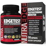 Testosterone Supplement for Men by NutraEdge (90 Caplets) – Natural Stamina, Endurance and Strength Booster – Fortifies Metabolism – Promotes Healthy Muscle Growth