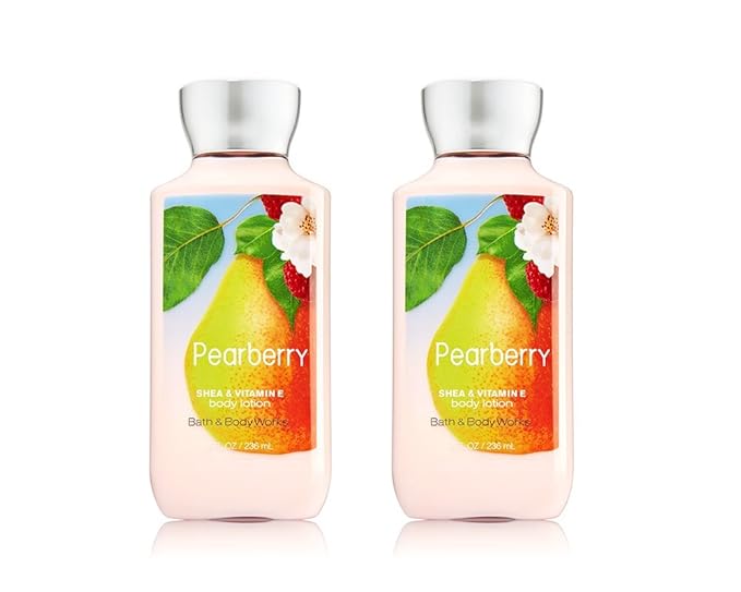 Bath & Body Works Pearberry Body Lotion 8 Ounce 2 Pack Beauty