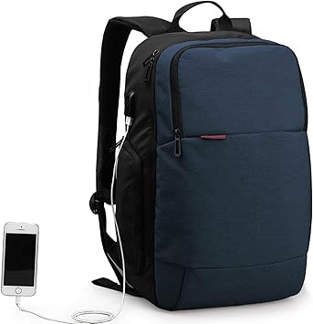 Windtook Mochila Hombre Trabajo Con Puerto Carga Usb Mochila Para Portatil Mochila Ordenador 15 6 Pulgadas Multifunciona Maletin Para Diario Trabajo Viaje Mochila Colegio Azul Amazon Es Equipaje