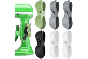 BAKEWAY Cord Organizer for Appliances 6PCS - Cord Wrapper for Appliances Cord Holder Kitchen Appliance Cord Winder Appliance Cord Organizer Stick On Mixer, Blender, Coffee Maker, Pressure Cooker and Air Fryer