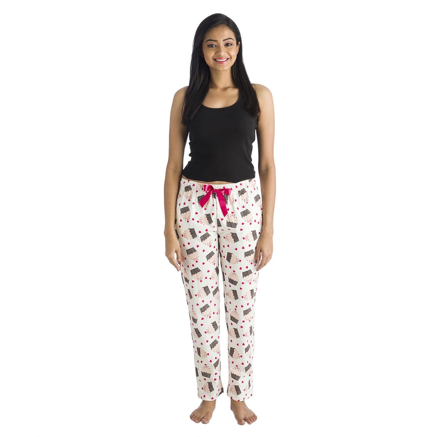 nite flite women's cupcake cotton pajamas