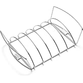 Weber&reg; Original Rib &amp; Roast Holder, Gourmet Grilling | Dual‑Purpose Plated Steel Grilling Rack for Ribs and Roasts, Plated-Steel, Easy to Store, Dishwasher‑Safe, Fits Most Grills