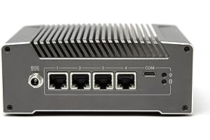 Protectli Vault V1410-4 Port, Micro Appliance/Mini PC - Intel N5105, 4X 2.5G NICs, 8GB LPDDR RAM on-Board, 32GB eMMC on-Board