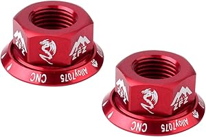 MAGIDEAL Unknown 2Pcs Nuts Wheel BMX Vintage Rear/10 Drums Screws, Red
