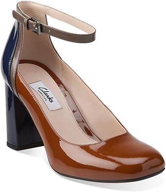 clarks cognac pumps