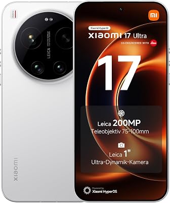 17 Ultra Smartphone 16+512 GB, Leica 200 MP Teleobjektiv, Weiß