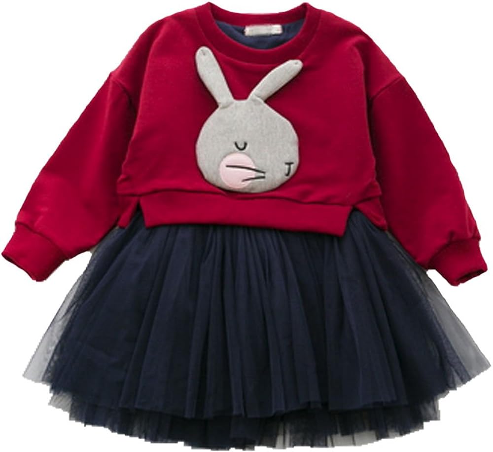 Children Skirts Little Girl Cotton Long Sleeve Top