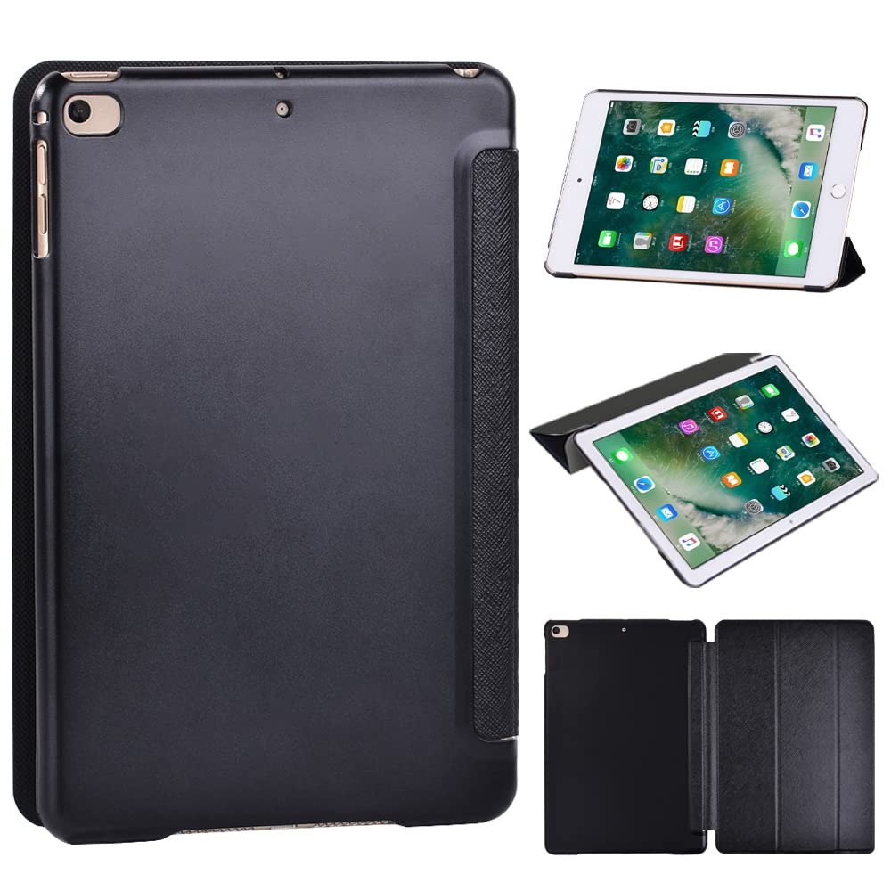 Case Fit iPad Mini 5th Generation 7.9" 2019 / iPad Mini 4 2015 - Lightweight Smart Shell Stand Cover with Translucent Frosted Back Protector, with Auto Wake/Sleep (Black)