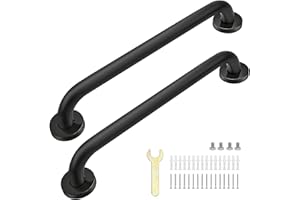 sunzone 2 Pack Shower Grab Bars, 16-Inch Grab Bars for Bathroom,Stainless Steel Grab Bar,Shower Handle for Senior, Safety Han