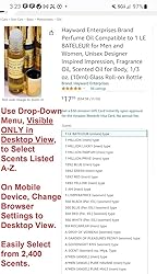 HYWD Enterprises Perfume Oil Compatible to TRUTH