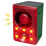 Solar Outdoor Motion Sensor Alarm with Dog Barking