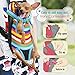 Pawaboo Pet Carrier Backpack, Adjustable Pet Front Cat Dog Carrier Backpack Travel Bag, Legs Out, Easy-Fit for Traveling Hiking Camping for Small Medium Dogs Cats Puppies, Medium, Colorful Strips