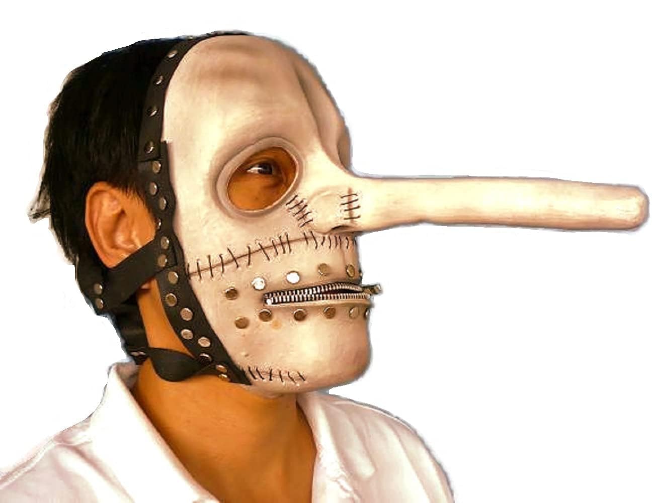 Chris Fehn Latex MASK Slipknot Halloween Costume (White)