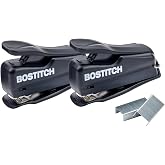 Bostitch Nano Mini Staplers, Black, 2-Pack (1830-2PK)