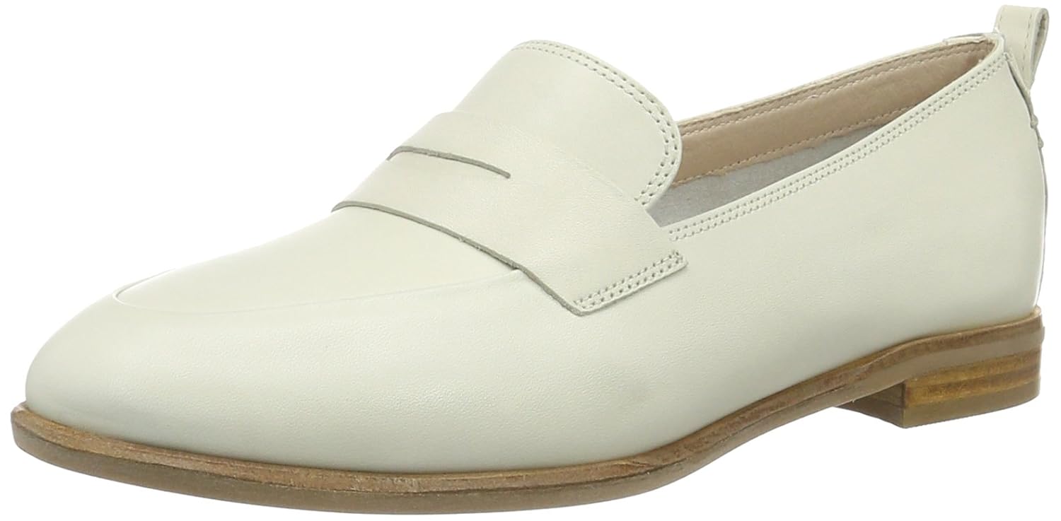 clarks white loafers