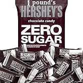 HERSHEY'S Zero Sugar Assorted Chocolate Candy Bag, Zero Sugar Assorted Flavors, for Special Occasions (1 Pound, Milk Chocolate)