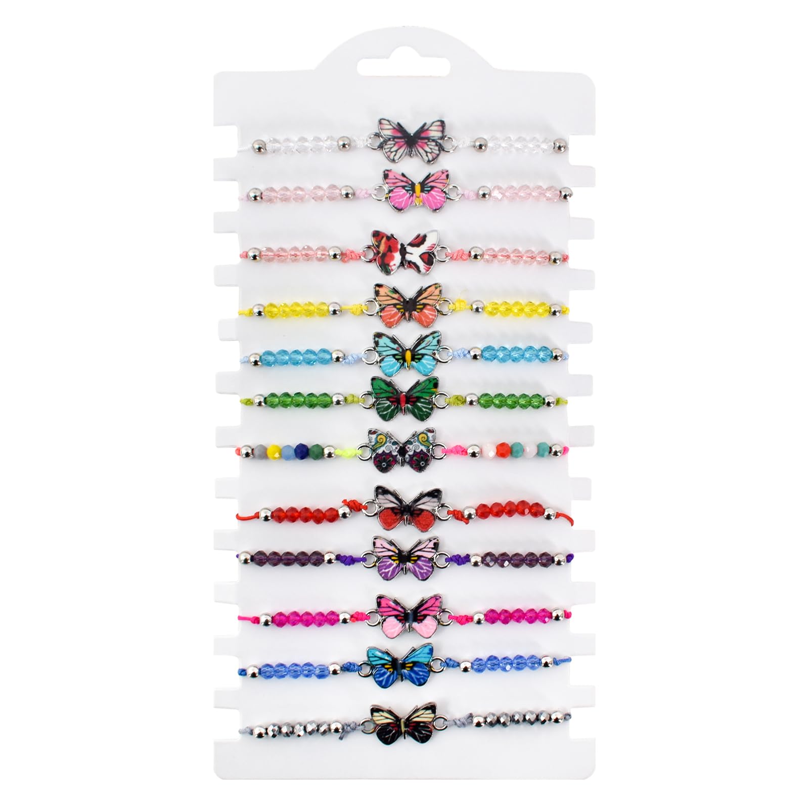 SAVOSWEET Friendship Bracelets for Girls 12 pack Adjustable Handmade,Braided Bracelets Woven Bracelets Jewellery Party Bag Fillers for Girls Boys Kids Children (Style B)