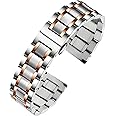 TStrap Metal Watch Band – Quick Release Watch Bands for Men Women - Stainless Steel Smart Watch Strap Bracelet Replacement Polished - 12mm ... 20mm 22mm 24mm