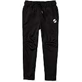The Children's Place Boys' Sport Knit Performance Pants, Black, Medium