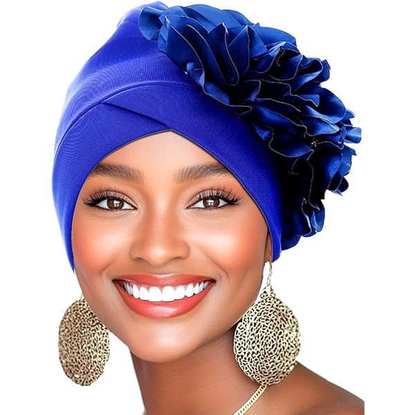 Bonnet Bordeaux Femme Lot De Turbans Élastiques à Fleurs Pour - Main Image