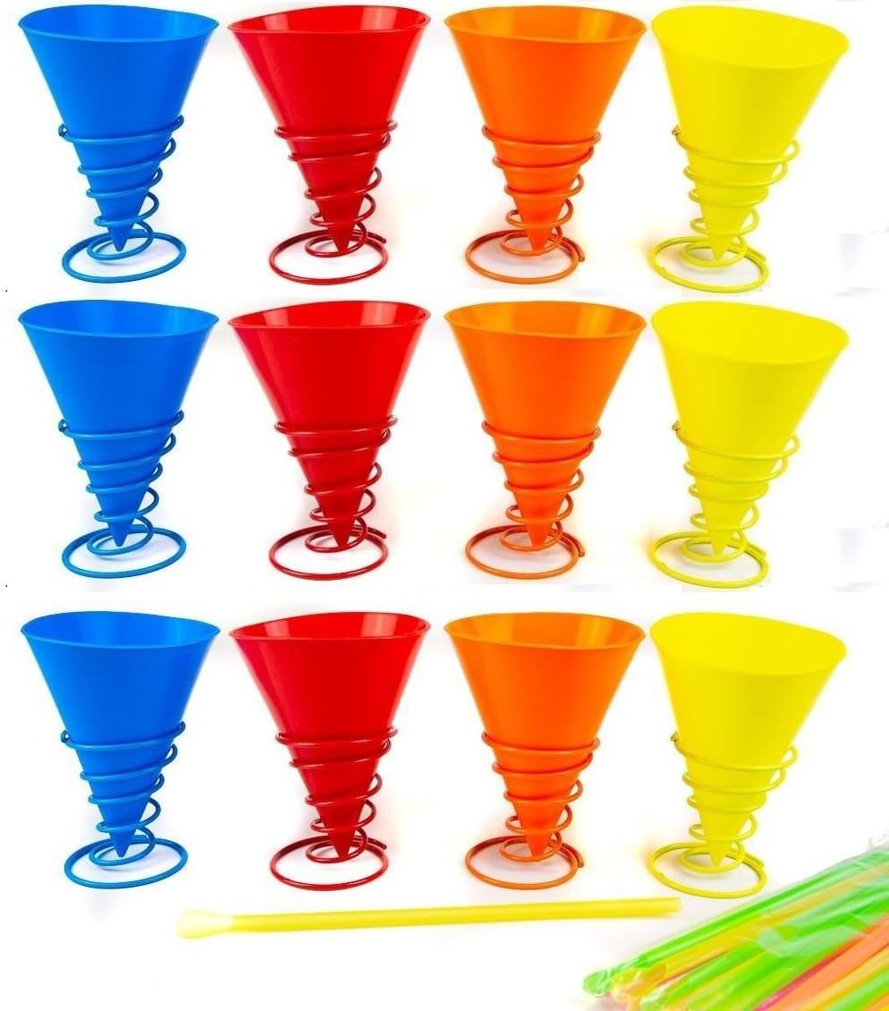 KOVOT Silicone Snow Cone Cups Set of 12 Party Pack