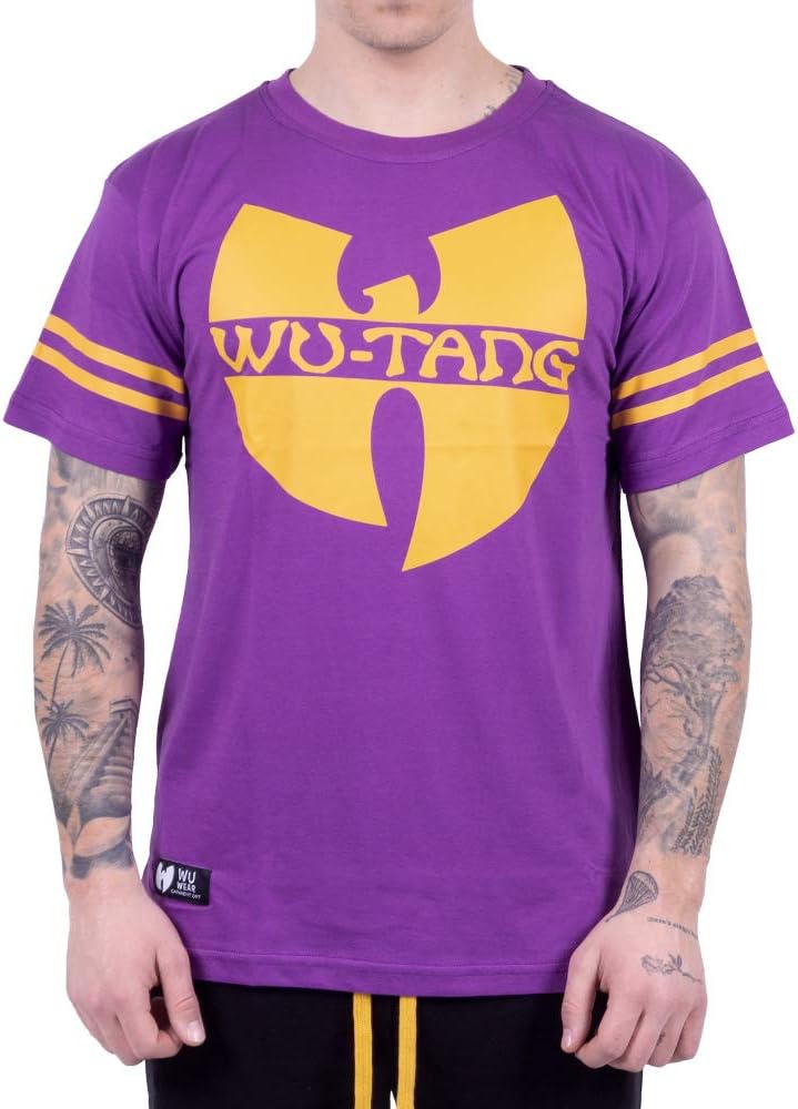 Wu 36 T-Shirt, Urban Streetwear Fashion, 100% Cotton, Round Neckline, Hip Hop, Men Purple