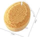 EXCEART Honeycomb Bath Sponge 5pcs Yellow Soft Shower Body Cleansing view 2