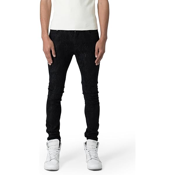 パンツ mnml leather jeans black denim 28 V706-Washed-Leather-Pants-