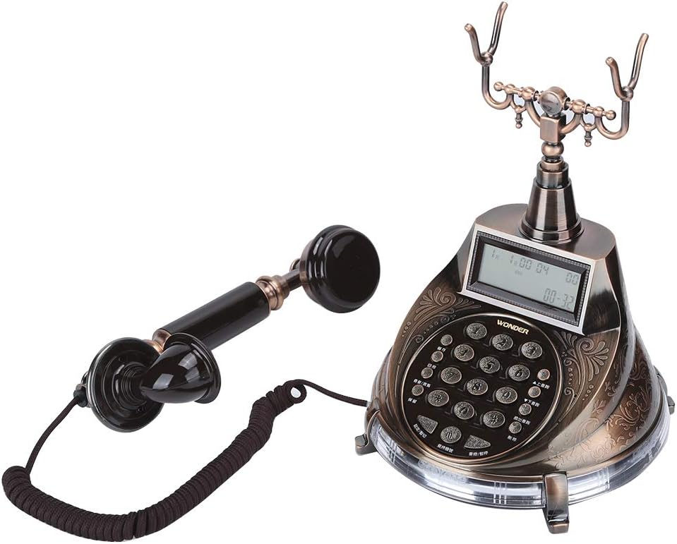 Dpofirs Retro Old Landline Phones Durable Antique Telephone
