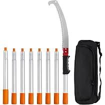 Amazon.com : GARCARE 2 in 1 Pole Saw for Tree trimming \u0026 Tree Pruner  Extendable Branch cutter with 1.57'' Cutting Capacity, Adjustable Length  4.8 ft - 6.9 ft : Patio, Lawn \u0026 Garden
