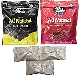 Assorted Panda All Natural Licorice ( Soft Licorice, Raspberry) 7oz. Includes Our Exclusive HolanDeli Chocolate Mints