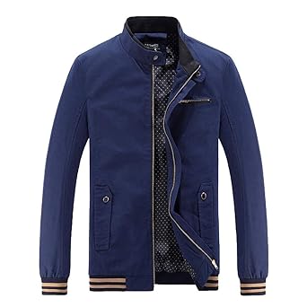 Xmiral Herren Jacke Mantel Outwear Winter Warm Schlank Lange Reißverschluss Mantel Bluse