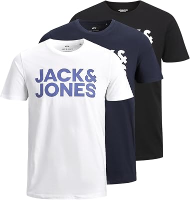 Maglietta da Uomo (Confezione da 3), Bianco 1, S