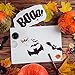 Whaline 18 Pcs Halloween Plastic Painting Stencils, Reusable Pumpkin Expression Templates for DIY Card, Craft Art Drawing Painting Spraying, Window, Glass, Wood, Airbrush and Walls Art