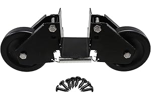 Plum Fittings Heavy Duty Double 4" Roller Gate Wheels for Vinyl Fence Gates Up to 2" Wide