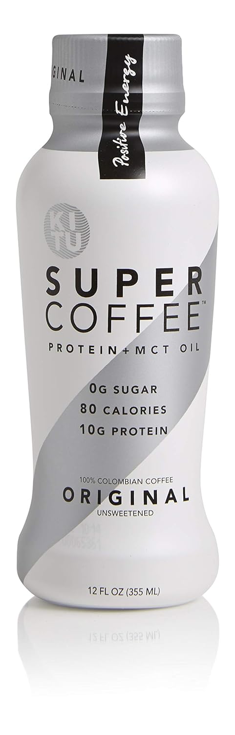 Kitu Super Coffee Original Sugar-Free Formula, 10g Protein, Keto Approved, Lactose Free, Soy Free, Gluten Free, Pack of 12