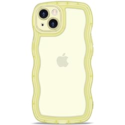 Anuck for iPhone 14 Plus Case Wavy Edge Clear Back