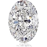 GemNexus Moissanite Loose Stone 0.5-10 Carat D Color VVS1 Clarity Oval Cut Moissanite Gemstones with GRA Certificate for Diamond Jewelry Making