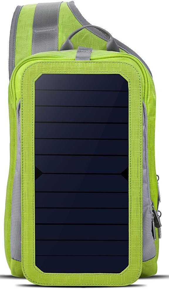 HOWO Solar Charger Backpack 6.5 Walls Solar Panel Bag for Smart Cell Phones and Tablets, GPS, eReaders, Bluetooth Speakers, Gopro Cameras