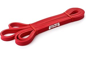 Draper's Strength Heavy Duty Resistance Stretch Loop Bands for Powerlifting Workout Exercise and Assisted Pull Ups