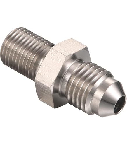 thumbnail image 2 of AN4 Male Flare Union Adapter Fitting – 4AN To 4AN, Aluminum, By TT Racing 2 of 6