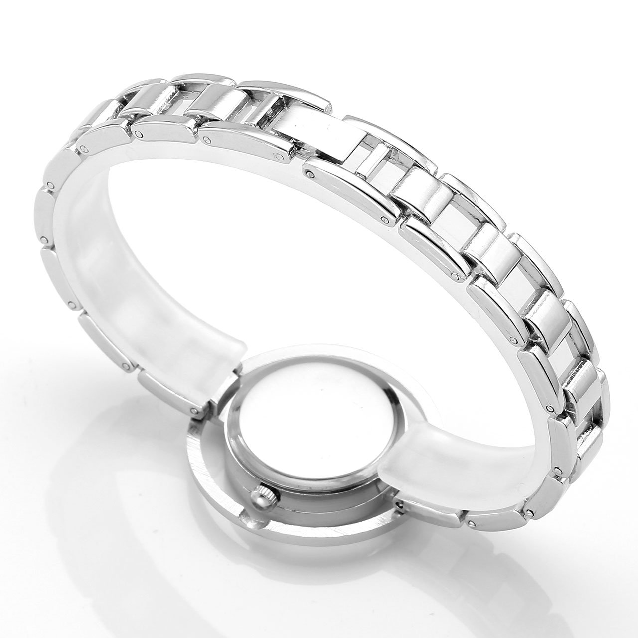 JSDDE Montre Femme Montre Simple Montre à la Mode Bracelet en Acier Mince Trois Aiguilles Quartz Analogue