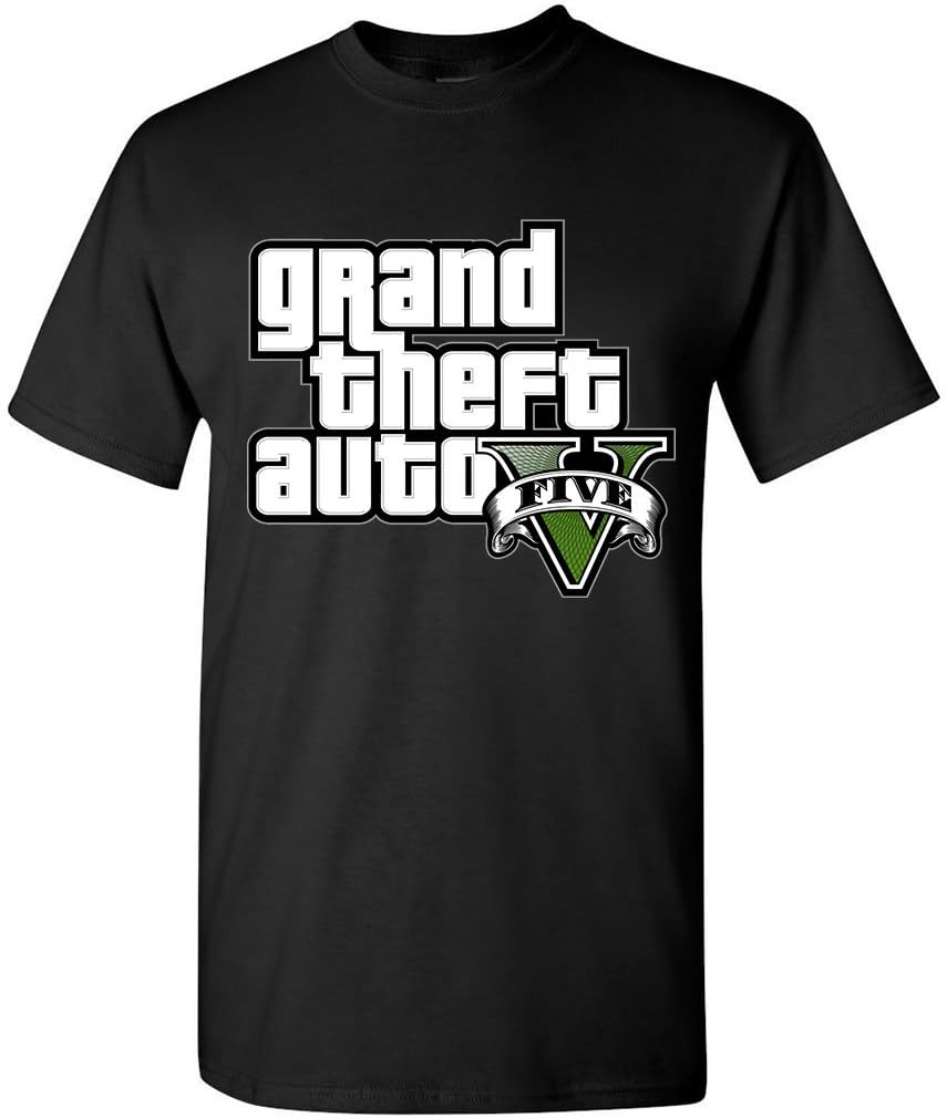 Grand Theft Auto V Five Funny Men's O-Neck 100 Cotton T-Shirt