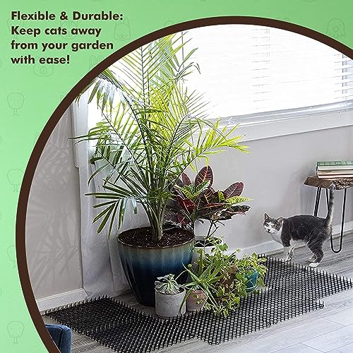 Homarden Cat Repellent Outdoor Scat Mat (Set of 10) 16 X 13 Inch