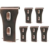 Biaungdo 6 Pcs Brick Wall Clips, Red Bronze | Steel Brick Hook Clips, Heavy Duty, For 2-1/4 to 2-3/8 inches Bricks, Metal Brick Wall Hangers, Hanging Outdoors