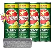 Comet Lemon Cleaner 21 oz each (pack of 4) with pumic stone